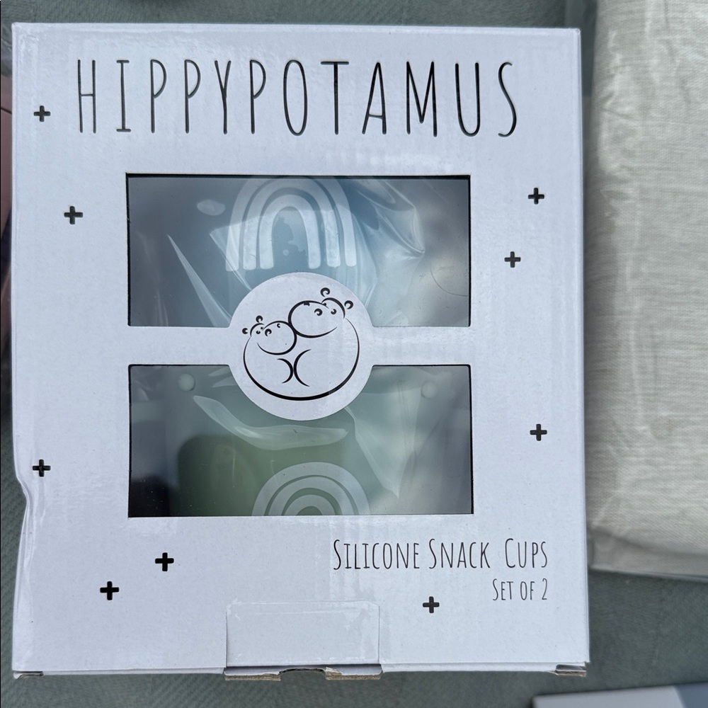 Hippypotamus Silicone Snack Cups Set